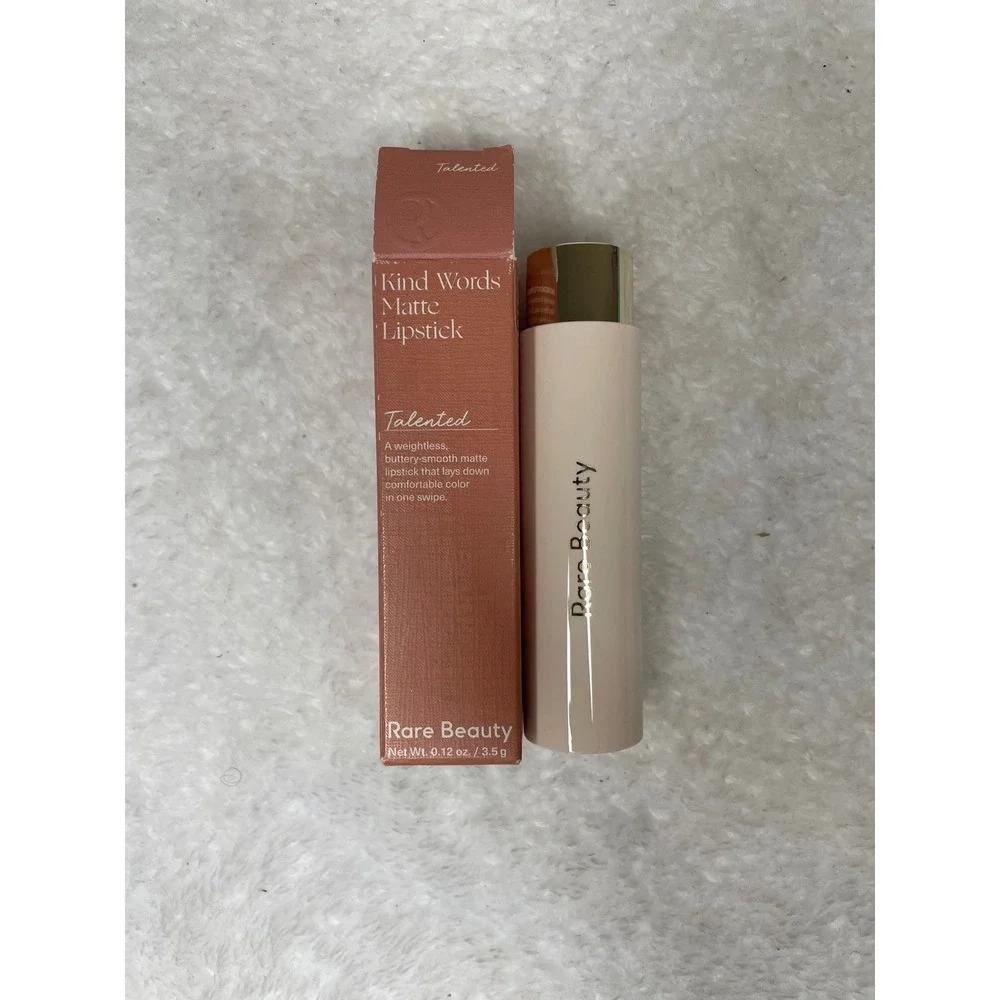 Rare Beauty Kind Words Matte Lipstick Talented Neutral Beige 0.12 oz NIB